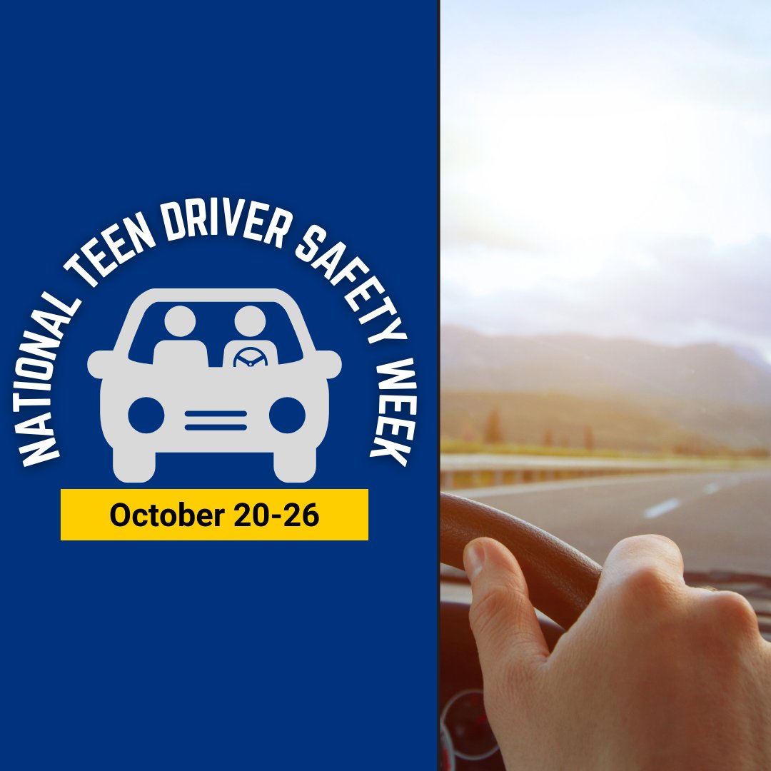 NHTSAgov's tweet photo. It's National #TeenDriverSafetyWeek! Parents — take this opportunity to talk to your teen about safe driving:

🚗 Buckle up
🚗 Put the phone away
🚗 Limit passengers

More teen driving tips: https://t.co/7yHTrz5Dww

#TeenDriver #DriveSafe #DriveItHOME https://t.co/yKcAIiHsGK