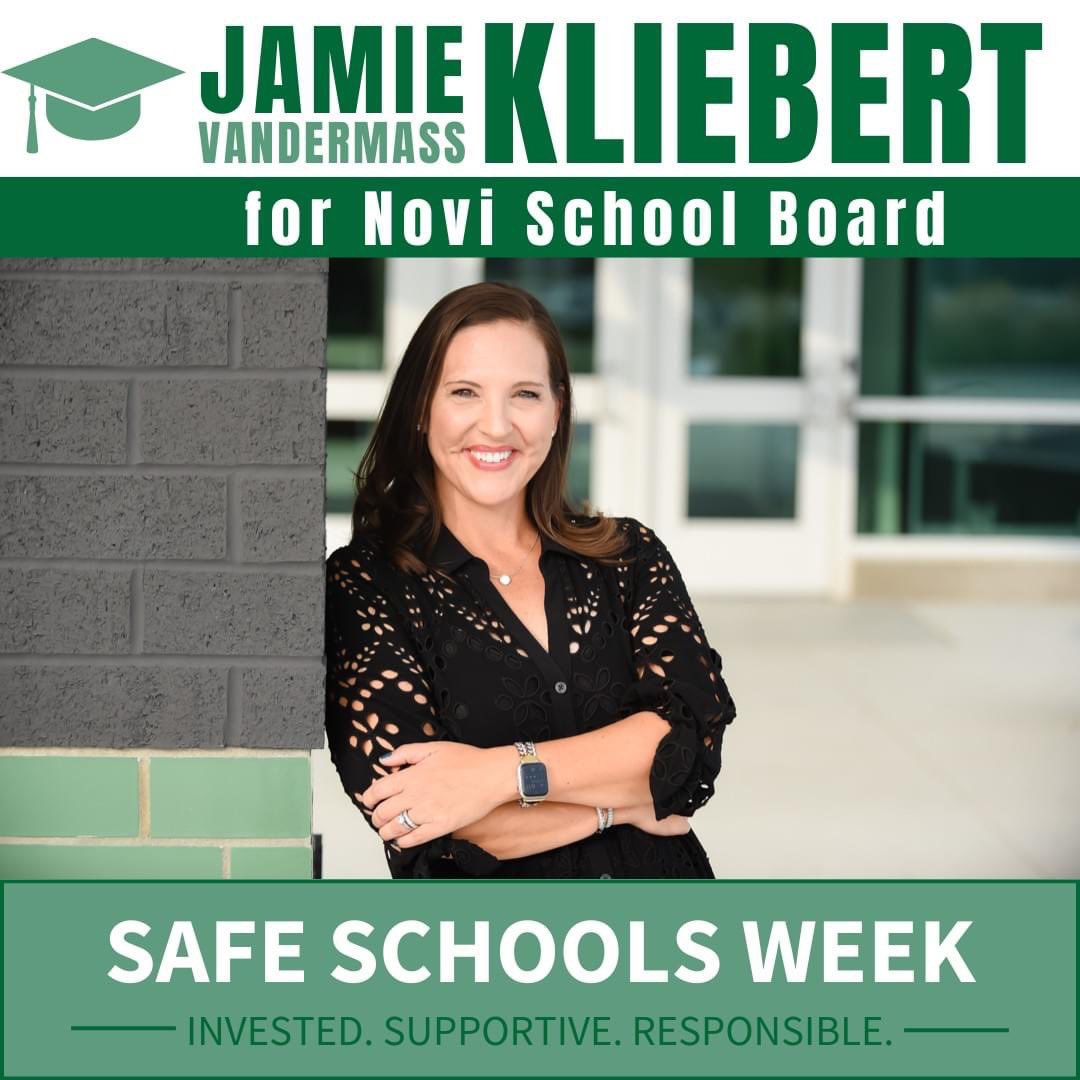 I want my children and yours to be safe at school. It's one of the reasons I decided to run for Novi School Board. When our students and staff are safe -- both physically and mentally -- they are better able to learn and grow. <a href="/NCSD/">Novi Community School District</a>  has taken many steps to make our schools