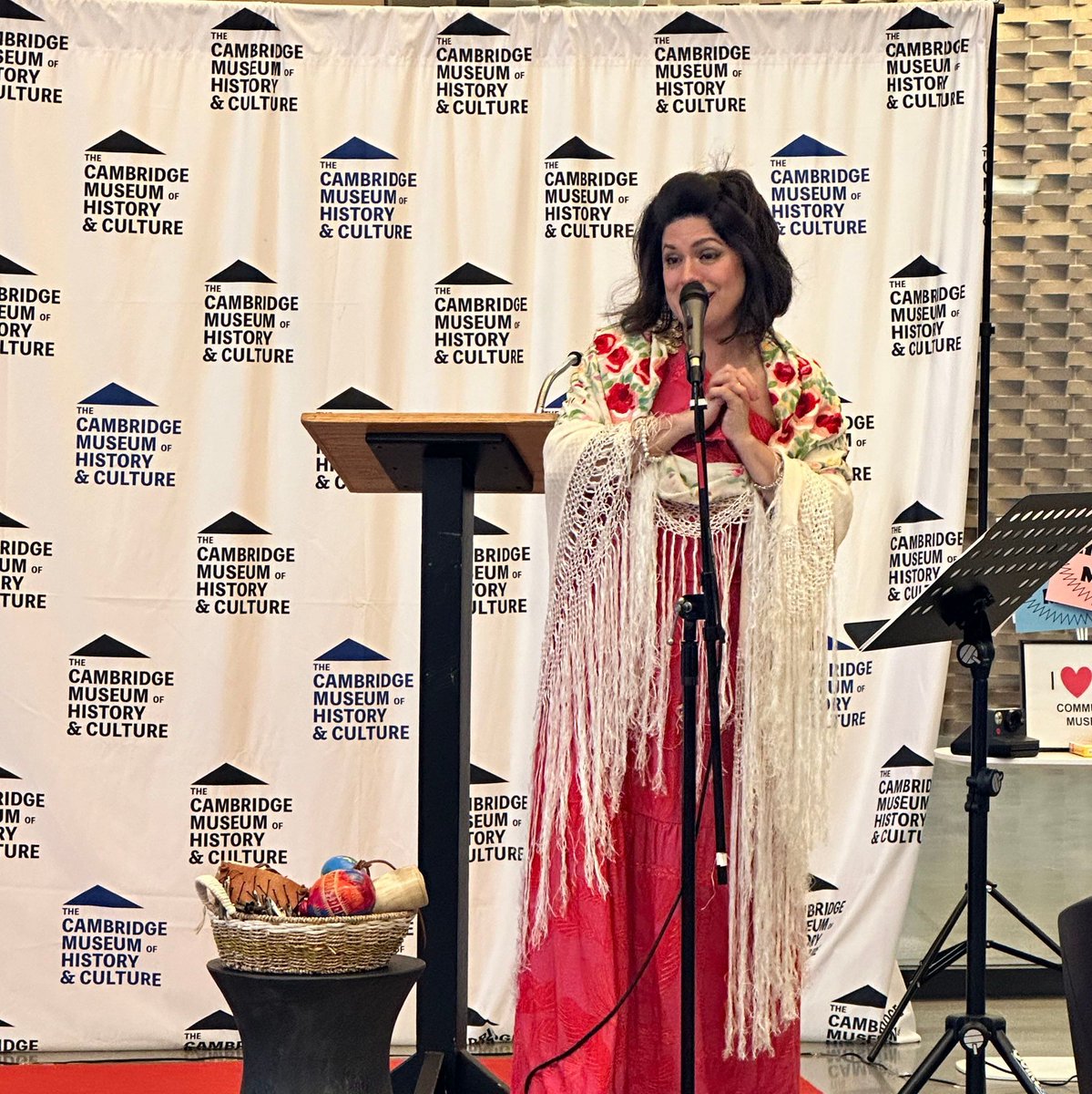 CambridgeCRA's tweet photo. On Sept 25th, we honored the contributions of the Hispanic community in Cambridge with an Exhibit Opening and Reception in partnership with Mayor Denise Simmons, the Cambridge Museum of History and Culture, Cambridge Arts, and Boston Properties (BXP). #HispanicHeritageMonth https://t.co/zBJnFmHAR8