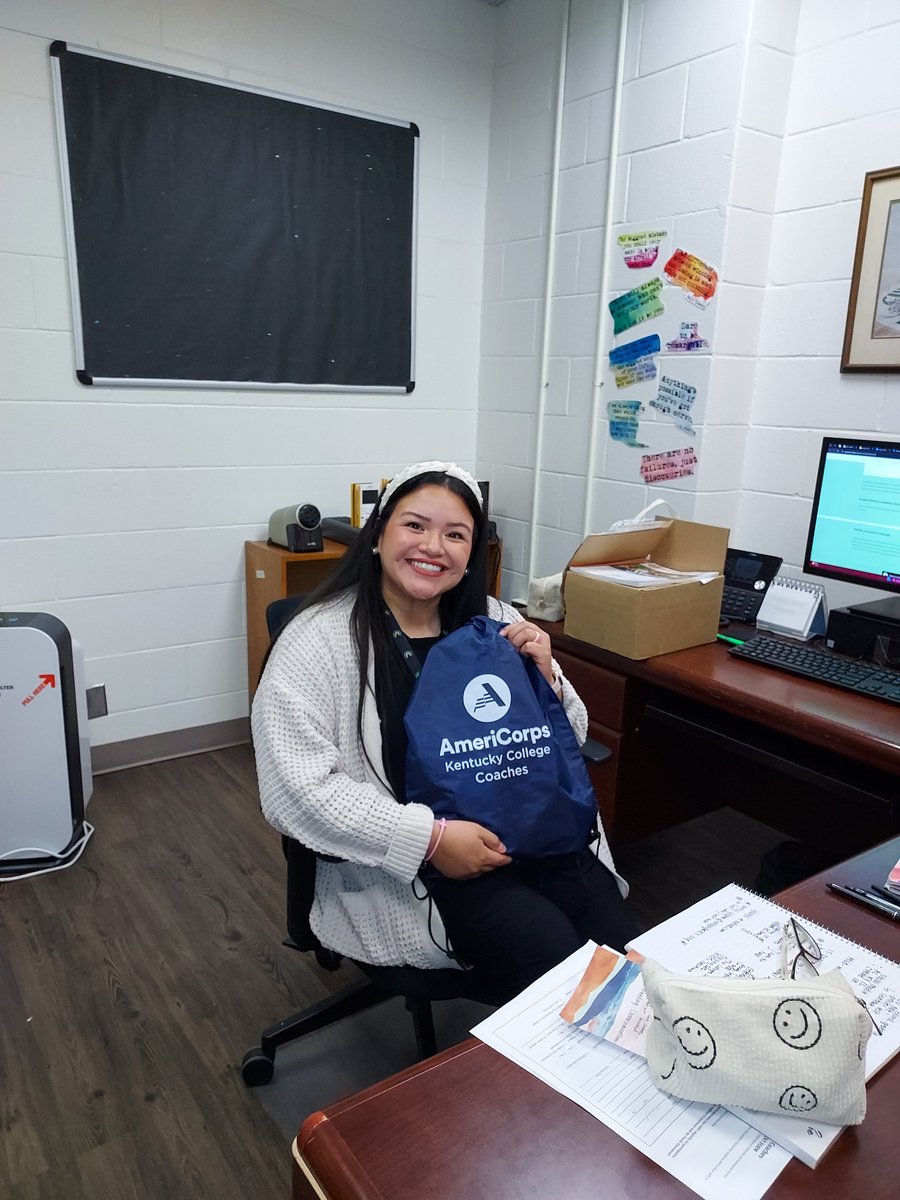 engageky's tweet photo. We'd like to take this moment to welcome our new #AmeriCorps #KentuckyCollegeCoaches Gema Coverstone and Kelly Grant! We're so glad to have you and trust that #CumberlandCoHS and #AdairCoHS are both in great hands! #EngageKY #KHEAA #CollegeAccess #StudentSuccess #CommunityImpact https://t.co/WRL0lvcPVY