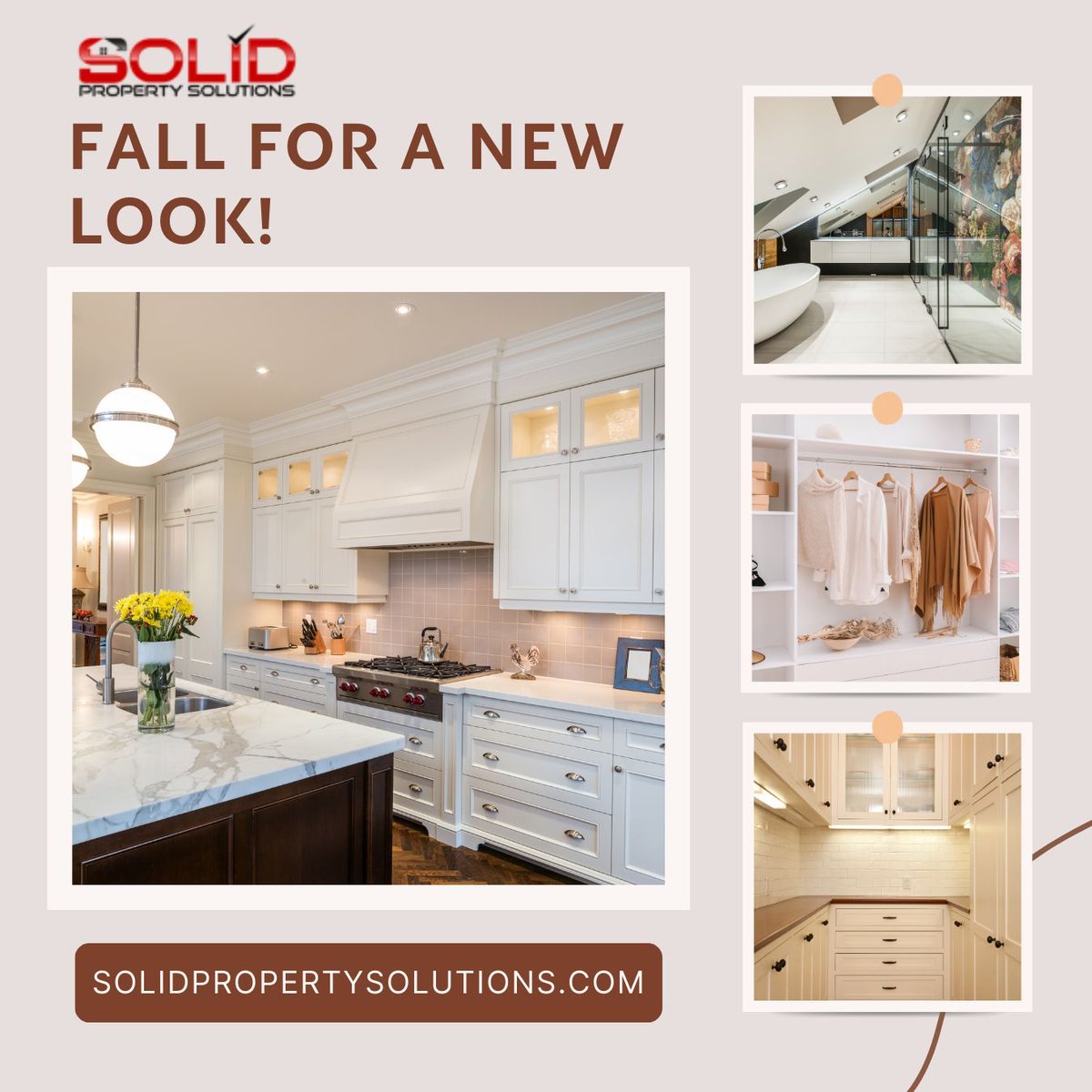 SPSCLEVELAND's tweet photo. 🍂 Falling for a new look? With the crisp air and vibrant colors, there’s no better season to fall in love with your home all over again. 

Let’s turn that fall inspiration into reality! 🏡✨ Contact Solid Property Solutions today.

#loveyourhome #homeinspo #homerenovation https://t.co/3COoz1xkEY
