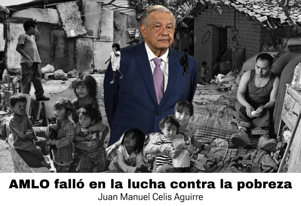 Al final del sexenio de Andrés Manuel, sigue existiendo el mismo problema y la riqueza se ha concentrado mucho más. El problema de la desigualdad económica y la pobreza y los problemas que ésta acarrea no se han modificado, se han agudizado.

Artículo en: facebook.com/share/p/5jFvzu…