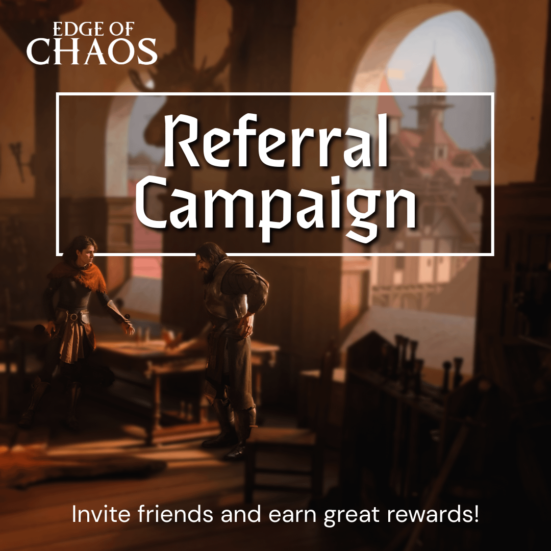 EdgeofChaosGame's tweet photo. Invite Friends to Our Discord & Win Rewards 🎁

Join our referral contest! Invite friends and climb the leaderboard. Genuine contributors only - no bots or spam.

Prizes:
🥇 Top 1: Edge of Chaos Gen1 Avatar NFT
🥈 Top 2-9: Ancients WL spots
🥉 Top 10-20: Ancients FCFS spots
⭐ 1 random winner: Ancients NFT just for participating!

Ends October 31 at 12:00 pm UTC.

Get your custom invite link and start inviting! ⚔️

https://t.co/68AZ3YSB1j

#NFT #NFTGiveaway #Web3 #Game #Web3Community #Gaming