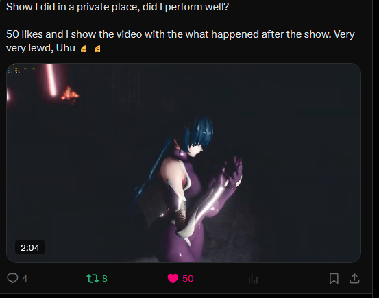 AsagiGodess's tweet photo. 50 likes, now you will the after show party,☺️☺️😊 https://t.co/XgvR0Wza7A