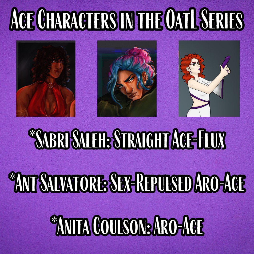 Happy Ace Week to everyone across the ace spectrum!

While the majority of my characters are allosexual like me, there was no way I was gonna write an unapologetically queer series without including ace characters, two of which have become reader faves. 

Art by Karima and Rune