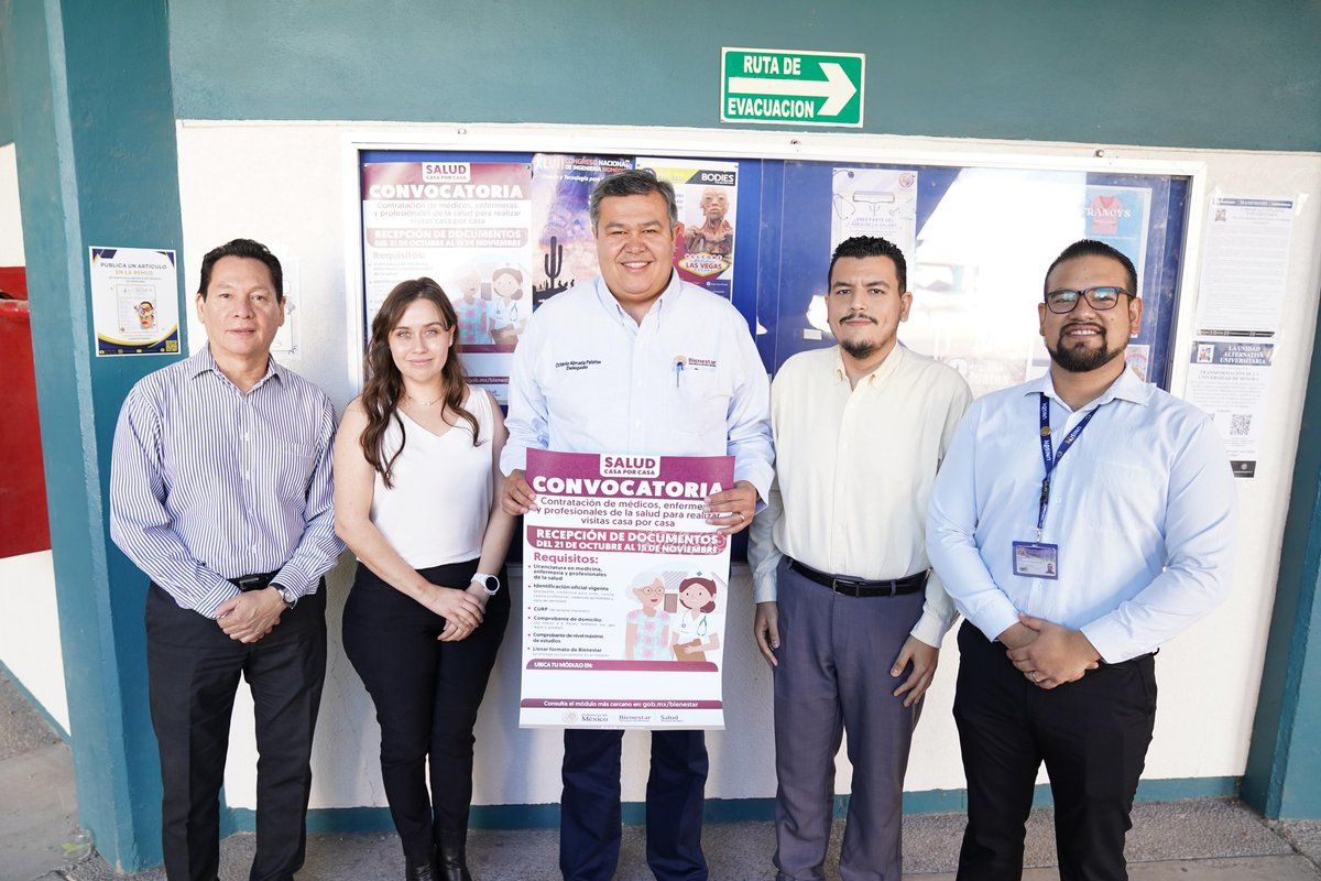 OctavioAlmada1's tweet photo. 😃 Iniciamos este día con una reunión de coordinación institucional en el Departamento de Medicina y Ciencias de la Salud de la Unison, con el objetivo de sumar esfuerzos en la difusión de la Convocatoria para la contratación de enfermeras, médicos y profesionales de la salud.

Presentes el Dr. Sergio Trujillo López, Jefe del Departamento de Medicina y Ciencias de la Salud;

Dr. Gonzalo Navarro Armendáriz, coordinador de la Licenciatura en Medicina; 

Dr. José Francisco Lam Félix, coordinador de la carrera de Odontología;

Dra. Sayil Alejandra De la Torre Othón, Responsable de Internado de Pregrado.

Censo de salud 🩺 casa por casa 🏡 
Para adultos mayores y personas con discapacidad 
Que impulsa la 🇲🇽PresidentA @Claudiashein. 

Muchas gracias por su disposición, seguiremos haciendo equipo.😃🤝