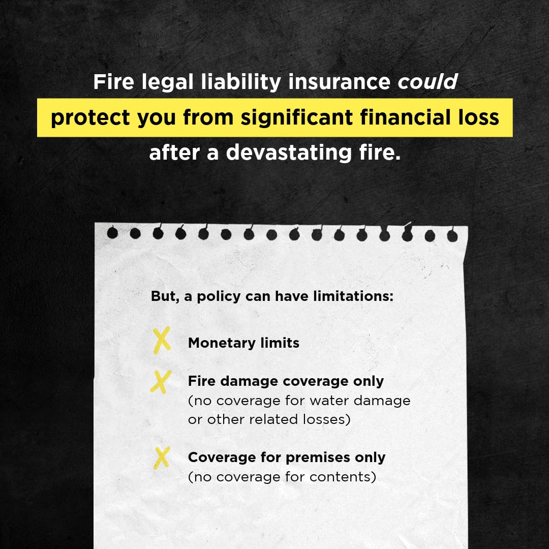 SMRestore_'s tweet image. Fire damage can bring a lot of questions about legal liability coverage. Do you know what&apos;s covered by your insurance? Understanding your policy can help you navigate the aftermath with confidence. 

#ServiceMasterRestore #FireDamage