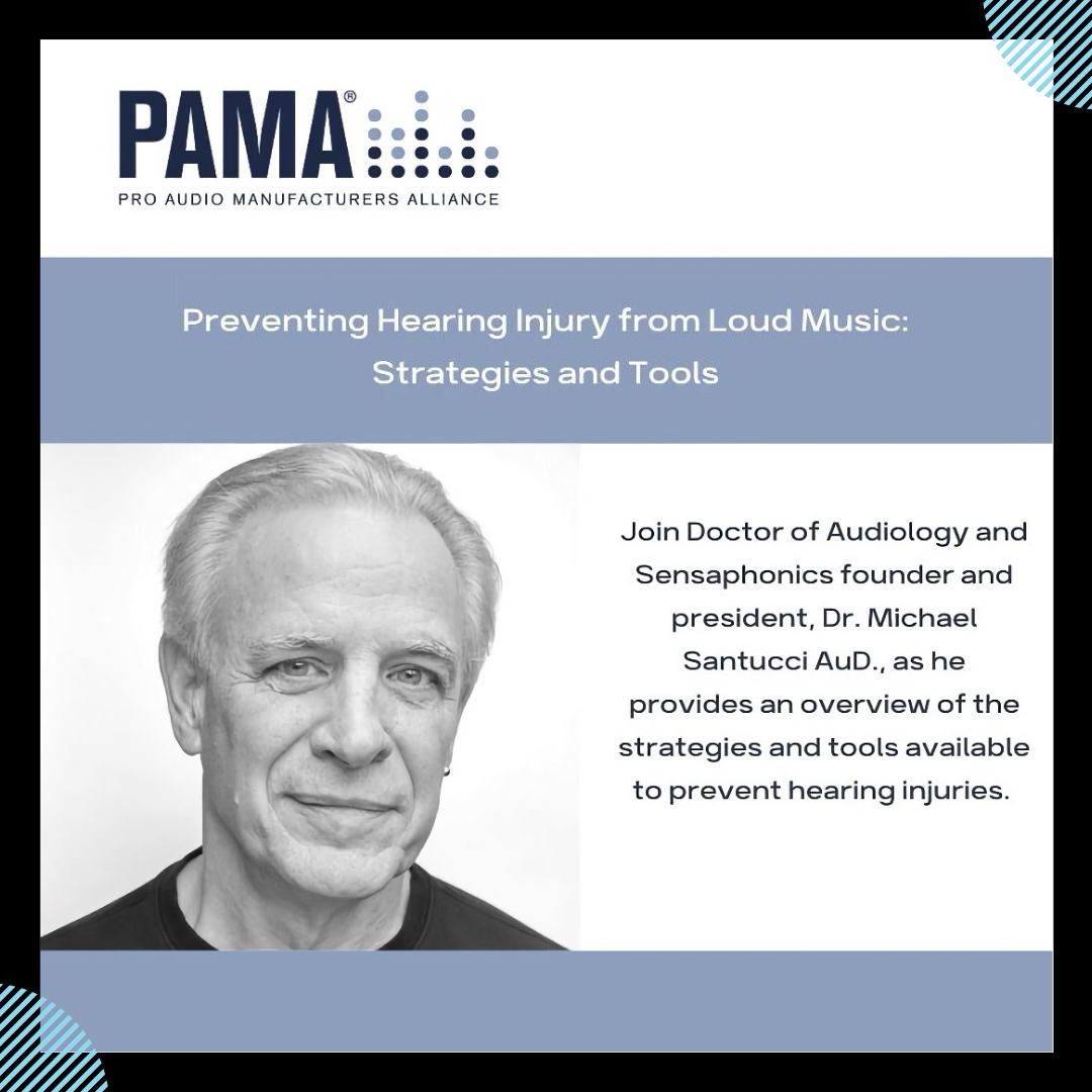 Sensaphonics's tweet photo. Join us for a replay of "Preventing Hearing Injury from Loud Music: Strategies and Tools" in honor of #ProtectYourHearingMonth!
https://t.co/xCVgxXdp2C
#RespectYourEars
#musicaudiology #sensaphonics #tinnitus #earplugs #safelistening #hearingprotection #hearinghealth #proaudio https://t.co/WKZz3PVw4u
