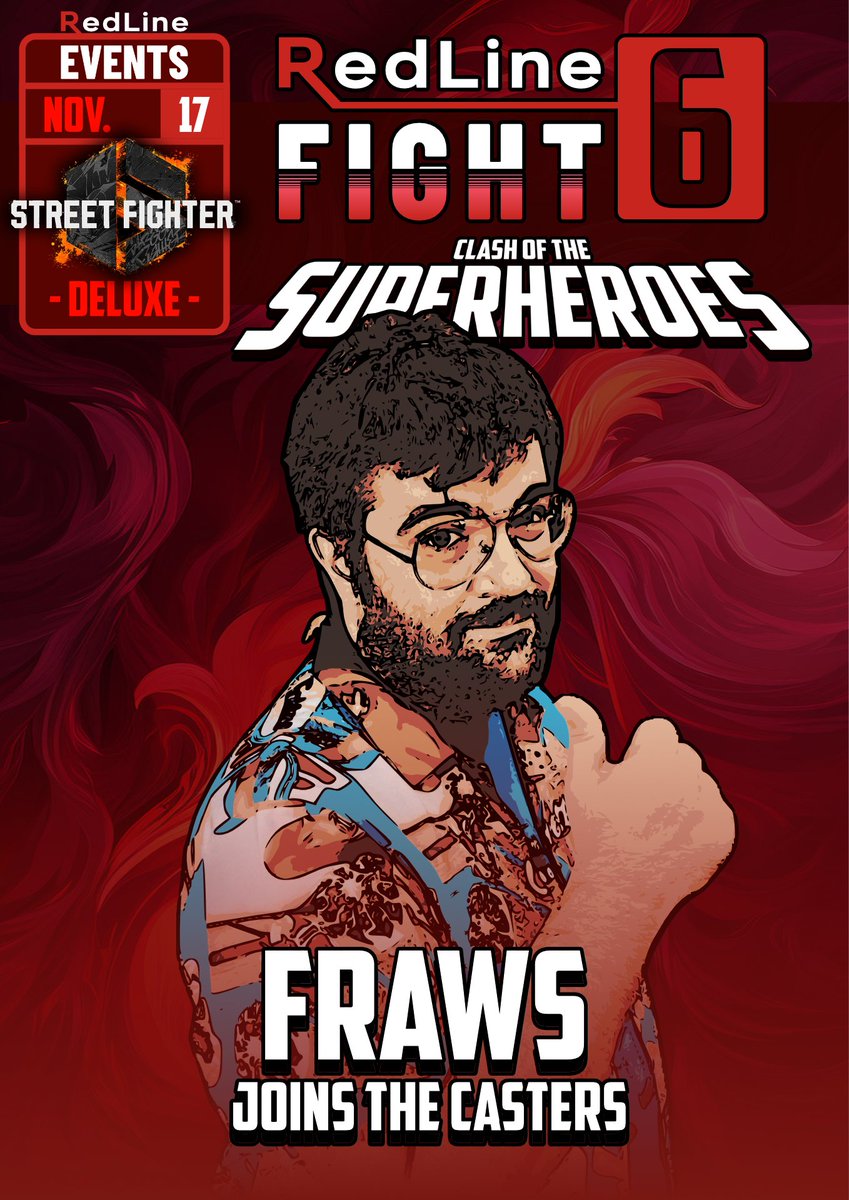 Storico esponente di YouTube Italia e hardcore gamer, Fraws di <a href="/parliamodivg/">Parliamo di VG</a> sarà co-commentatore al prossimo Redline 👀

YouTube Italy OG content creator and hardcore gamer, Fraws from <a href="/parliamodivg/">Parliamo di VG</a> will be co-caster of the tournament 👀

See you in November!