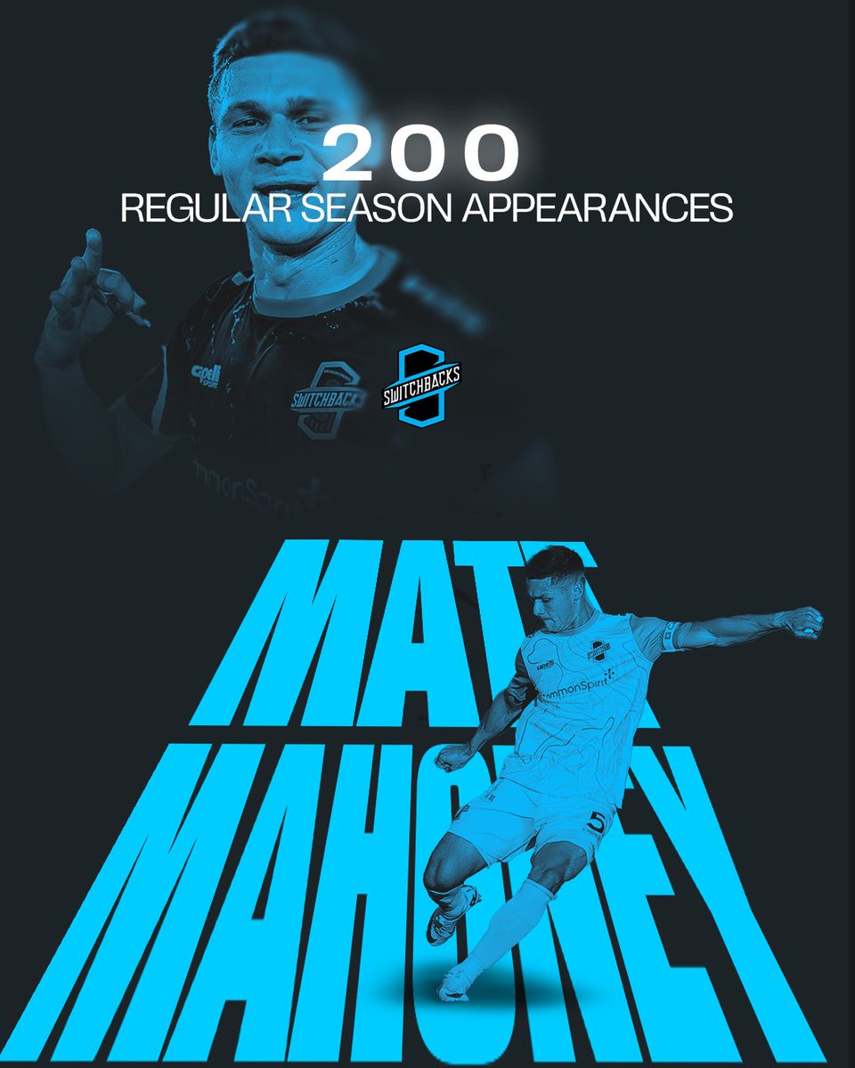 Mahoney has reached 200  @uslchampionship regular season appearances!!!

Congratulations to our Captain for this huge milestone!

#allforthesprings #switchbacksfc