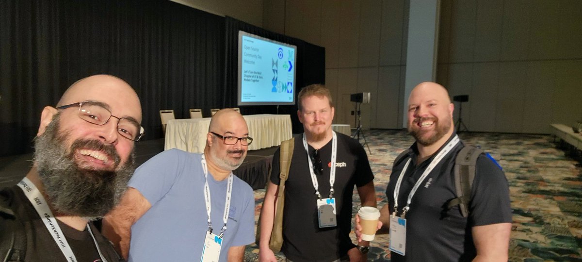 mistwire's tweet image. Getting ready for @IBM #TechXchange Community Day with my conference buddies 🥰😂
