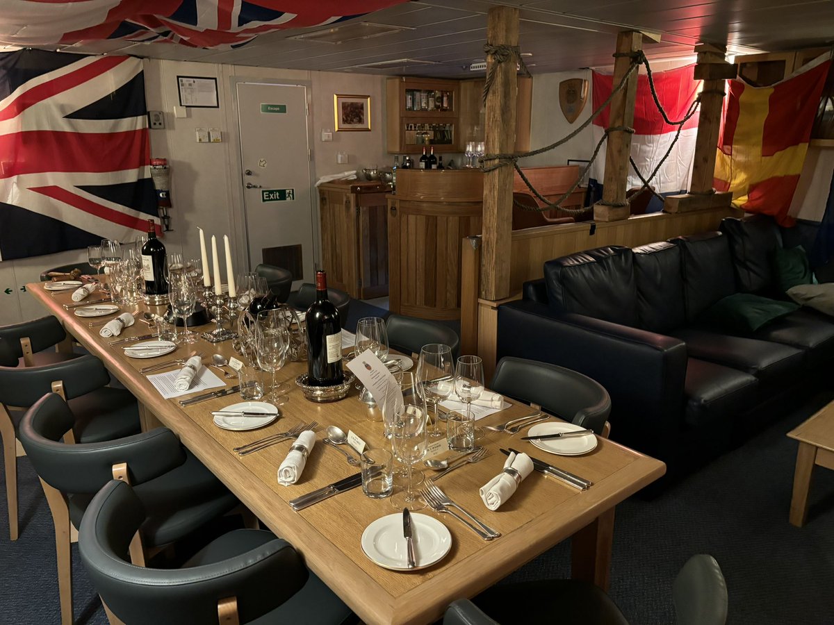 hms_mersey's tweet photo. Today marks the 219th anniversary of Trafalgar! ๐๐ฌ๐ง Our Wardroom celebrated Admiral Nelsonโs decisive victory in 1805. A night filled with rich tradition, remembrance, and shared stories. Hereโs to honoring our naval heritage! #TrafalgarNight @NatMuseumRN @PHDockyard https://t.co/wV2sIXOwn2