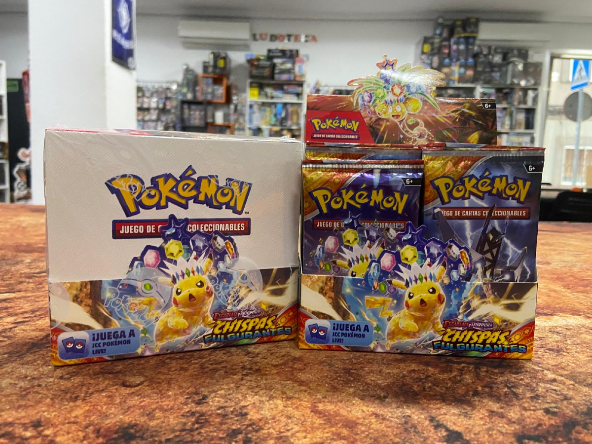 Muy buenas tardes jugones, nos acaba de llegar los nuevos sobres de Pokemon de Chispas Fulgurantes, rápido que vuelan: ludusbelli.com/comprar/chispa…