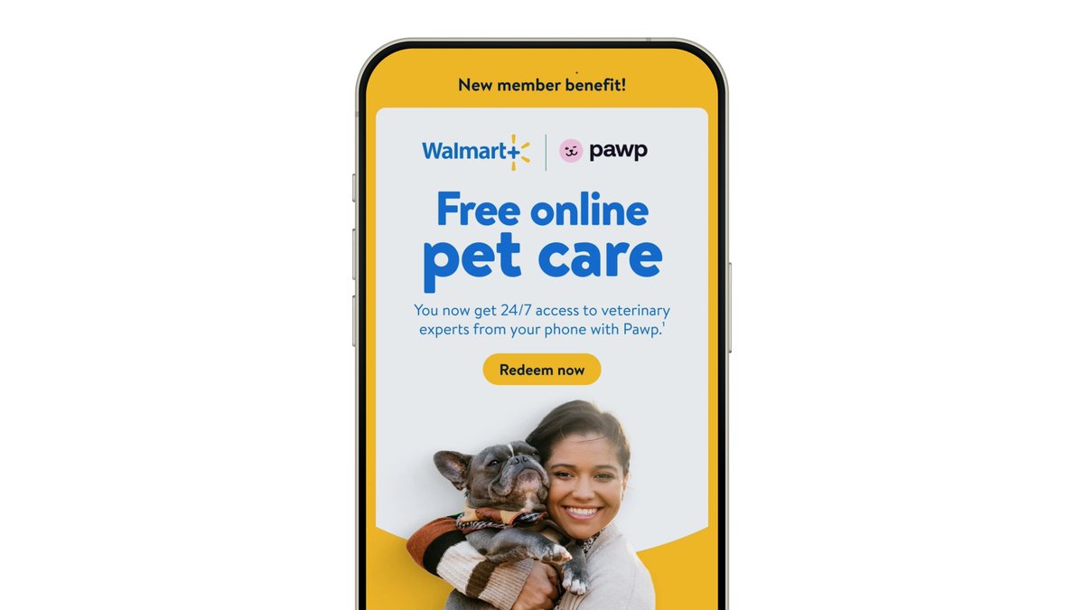 It’s official: we are live with <a href="/Walmart/">Walmart</a>. Pawp is now a permanent benefit included with Walmart+ 😻🎉🐶

For the first time, millions of Walmart+ members now have access to complimentary, around-the-clock, instant pet care from their phones with Pawp.

This launch makes <a href="/mypawp/">Pawp</a>