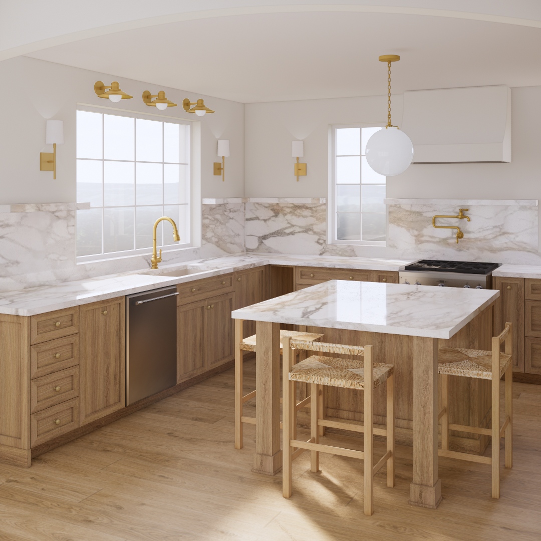 We’re almost ready to kick off #ProjectBellview, a full home renovation and addition here in Burlington! Here's a sneak peak of the proposed kitchen design!