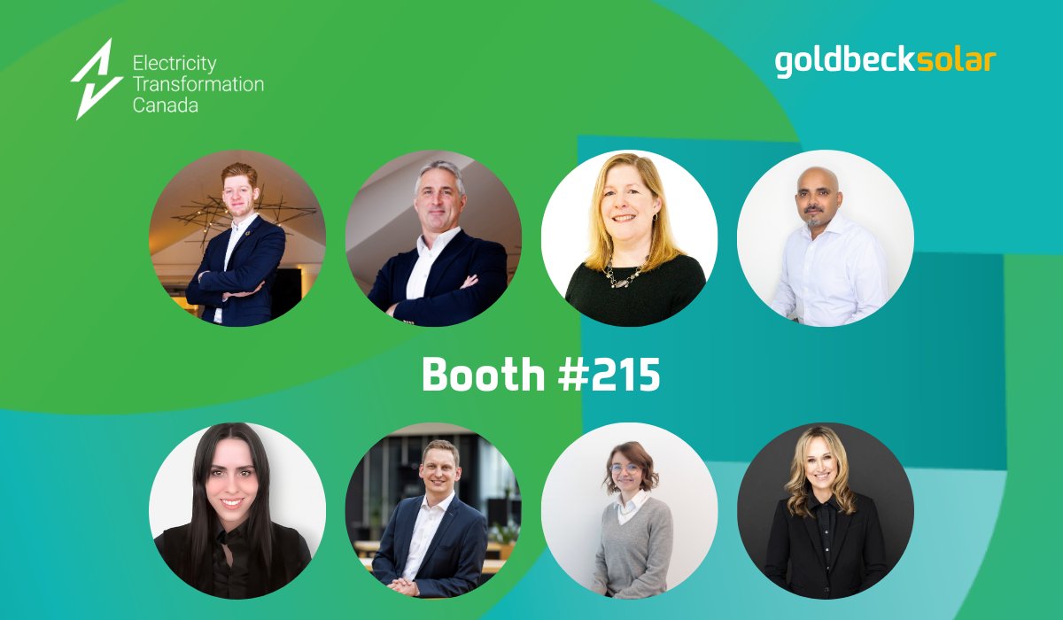 GoldbeckSolarNA's tweet photo. ETC 2024 starts tomorrow! The GOLDBECK SOLAR team is excited to welcome you at booth #215! We’re setting up at the BMO Centre and ready to discuss solar energy and future projects. 

See you in Calgary from Oct 21-23! #ETC2024 #SolarEnergy #Renewables #CleanEnergy #GoldbeckSolar https://t.co/NiPGCfjH4s