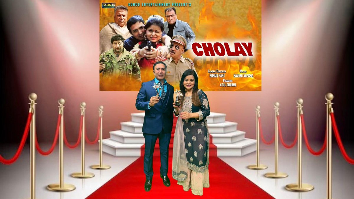 kumud999's tweet photo. I had great time Cholay movie Premiere at Showman Studio London. I have done acting &amp; direction on this movie Cholay . Thank you &amp; congratulations to entire team . https://t.co/HZ7uTTnogt