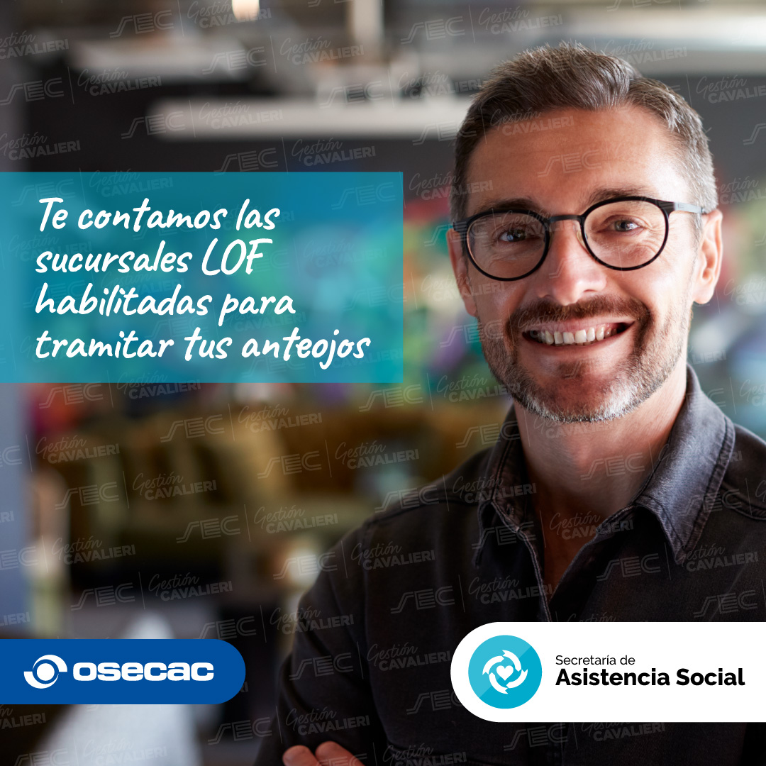 ¿Solicitaste el beneficio de óptica? ✅Una vez aprobada tu solicitud pasa por alguna de las ópticas LOF para probarte tus anteojos. Una vez listos se contactarán para que vayas a retirarlos.

Conocé las sucursales adheridas en beneficios.sec.org.ar/Optica!

#SoyComercio #SoySEC