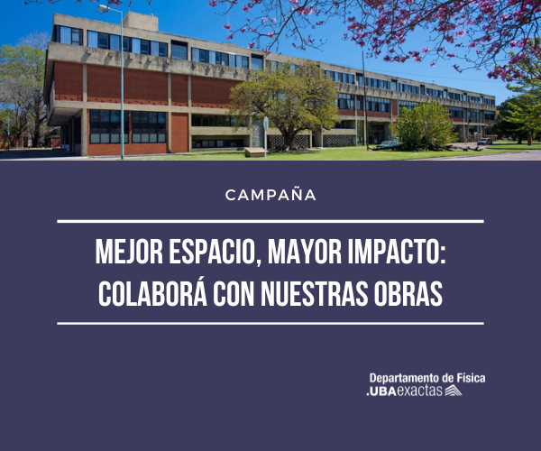 Iniciamos una campaña de recaudación de fondos para avanzar con las obras que optimizan nuestros espacios de aprendizaje e investigación: