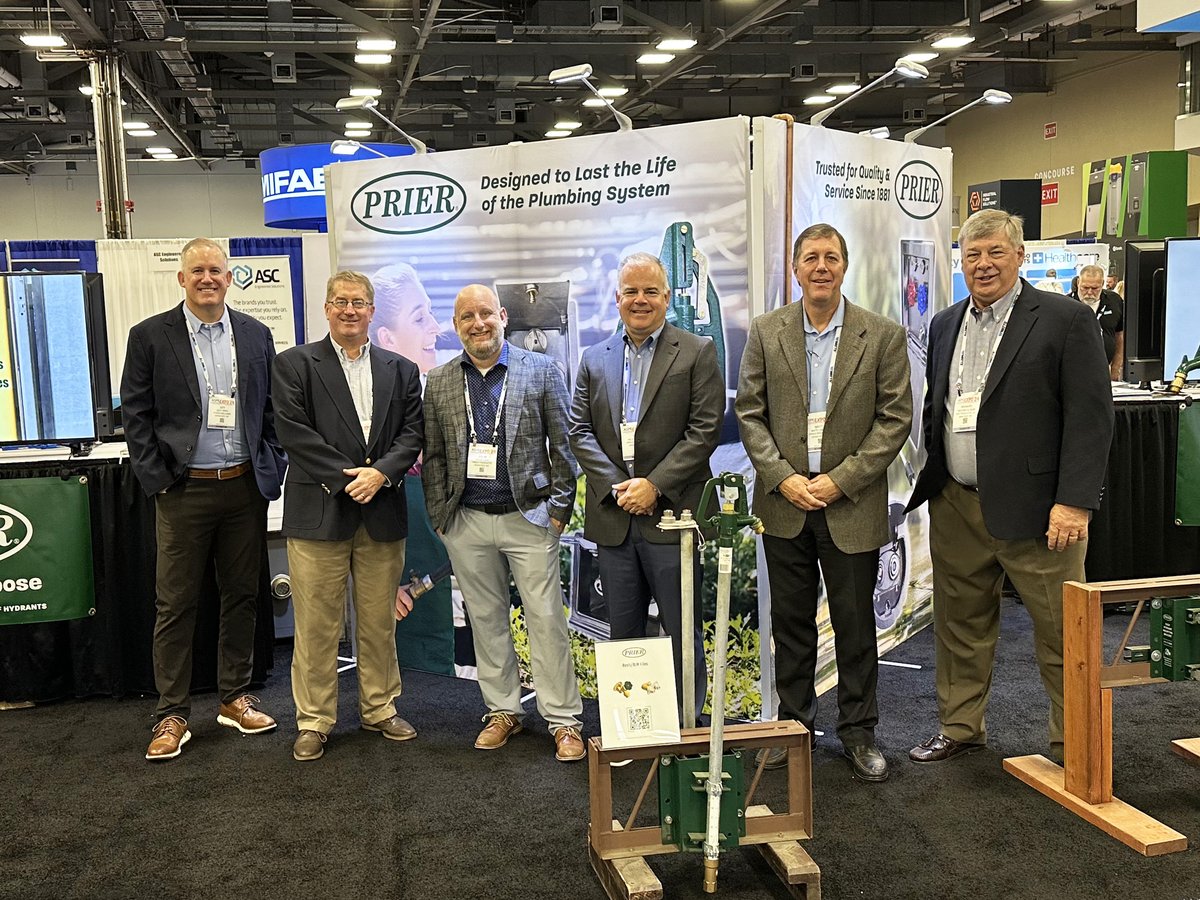 prierproducts's tweet photo. Come visit PRIER Products in booth 1215 at the ASPE Convention in Columbus, OH and see first-hand how PRIER is providing innovative plumbing solutions for the future. Say hello to Colin &amp; Scott at the expo today and tomorrow!

#PRIER #prierproducts #ASPE2024 https://t.co/ERCVAGRnZH