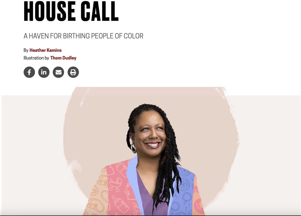 I was featured in UMass Magazine. I am honored to share my experiences and my work to improve maternal health outcomes in the Black community. Thank you, Heather Kamins, for telling my story, and Thom Dudley, for the colorful jacket! umass.edu/magazine/fall-…