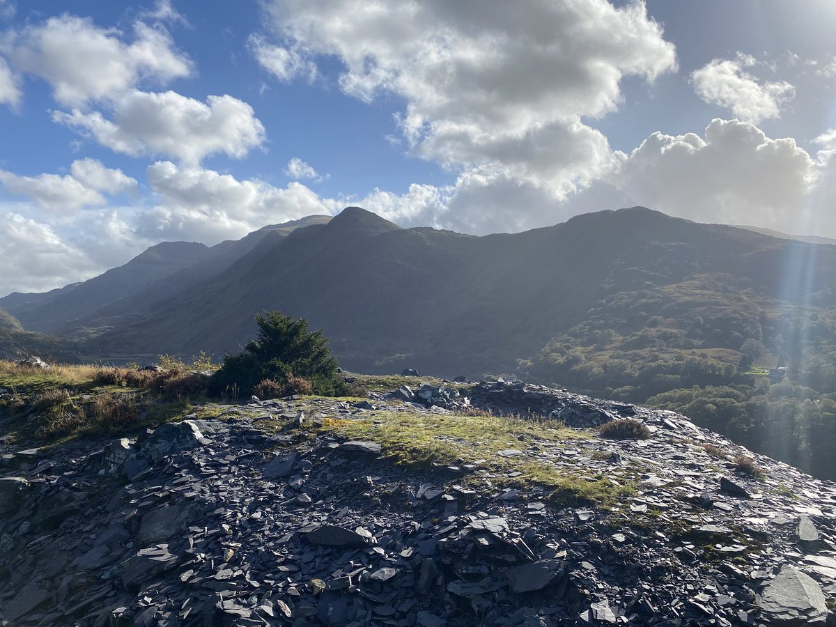 Unexpected summer conditions today for Year 8 #Geographyfieldwork in #Snowdonia