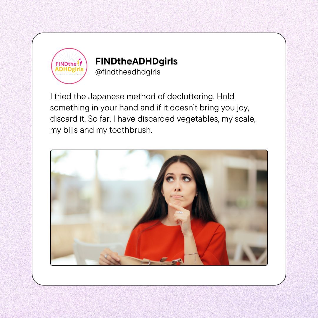 iadhd_org's tweet image. When decluttering goes a little too far... 😂 #DeclutterJoy #GoodbyeVeggies