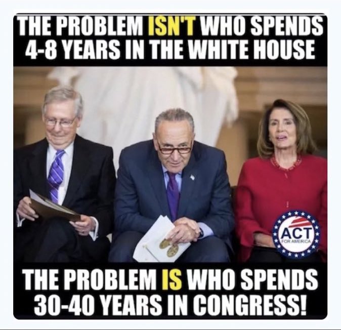 LarrySharpe's tweet photo. We need term limits in Congress. https://t.co/tatAzSFZWH