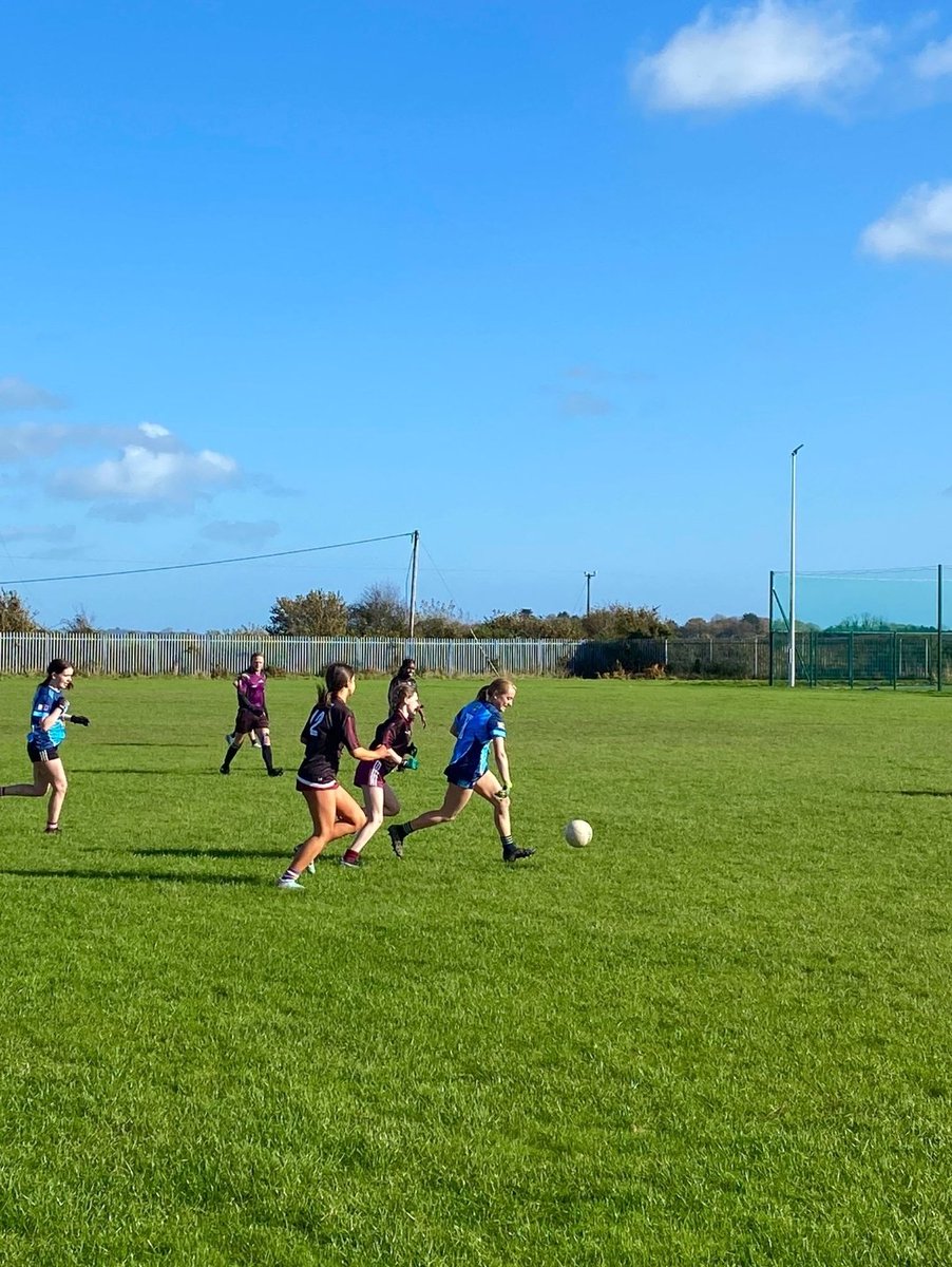 RCS_Gaa's tweet photo. Well done to our Jnr Ladies Footballers who went two for two in their group stage blitz achieving victories over @colaisteabbain &amp; @EnniscorthyC. It was a great display of football with many 1st years making their debut for the school 💪🏼 They now progress to the next round 💙🩵 https://t.co/9BrpJAkaBx