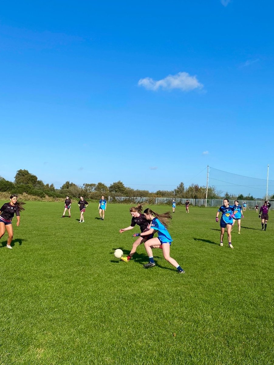 RCS_Gaa's tweet photo. Well done to our Jnr Ladies Footballers who went two for two in their group stage blitz achieving victories over @colaisteabbain &amp; @EnniscorthyC. It was a great display of football with many 1st years making their debut for the school 💪🏼 They now progress to the next round 💙🩵 https://t.co/9BrpJAkaBx