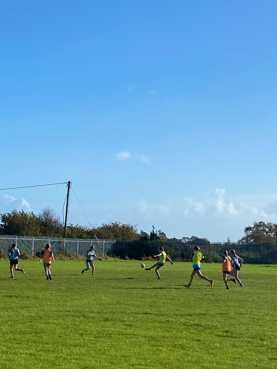 RCS_Gaa's tweet photo. Well done to our Jnr Ladies Footballers who went two for two in their group stage blitz achieving victories over @colaisteabbain &amp; @EnniscorthyC. It was a great display of football with many 1st years making their debut for the school 💪🏼 They now progress to the next round 💙🩵 https://t.co/9BrpJAkaBx
