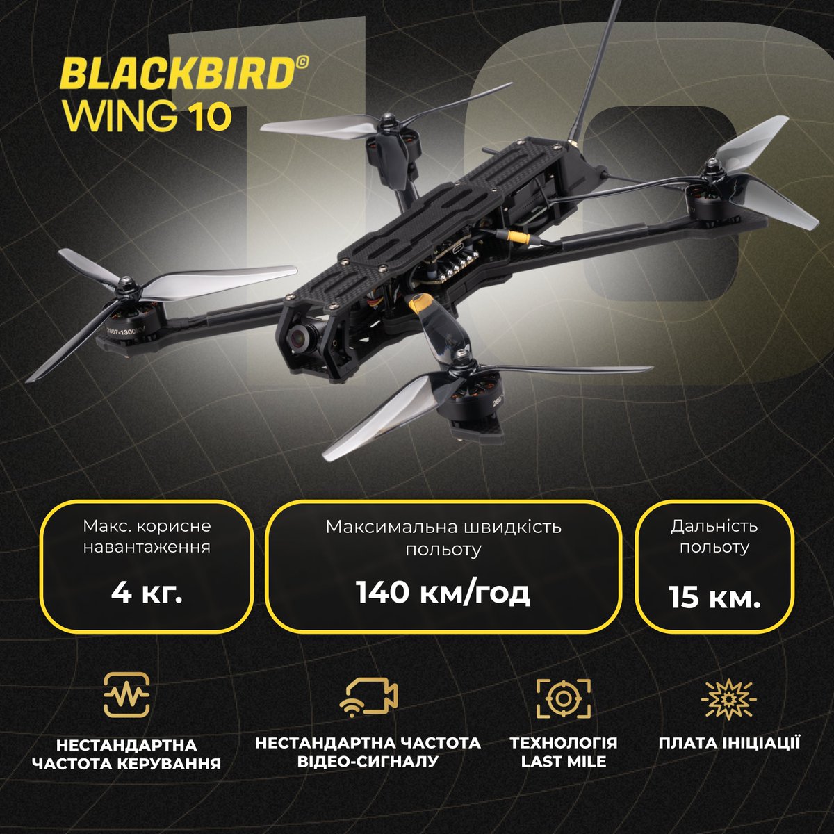 blackbirdfpv's tweet photo. 🚀 Зустрічай нового лідера серед FPV дронів — Blackbird Wing 10! ⚡️
Стабільність, потужність і точність — цей дрон створений для найскладніших завдань на полі бою.
Ідеальний вибір для військових операцій. 💪
#BlackbirdWing10 #FPVдрон #Технології #ВійськовіДрони #Лідерство https://t.co/eNtHyg3Lhm
