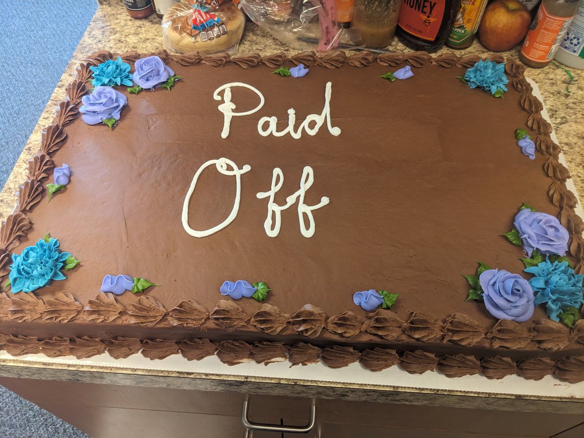 My mortgage is paid off!  Took less than 20 years!