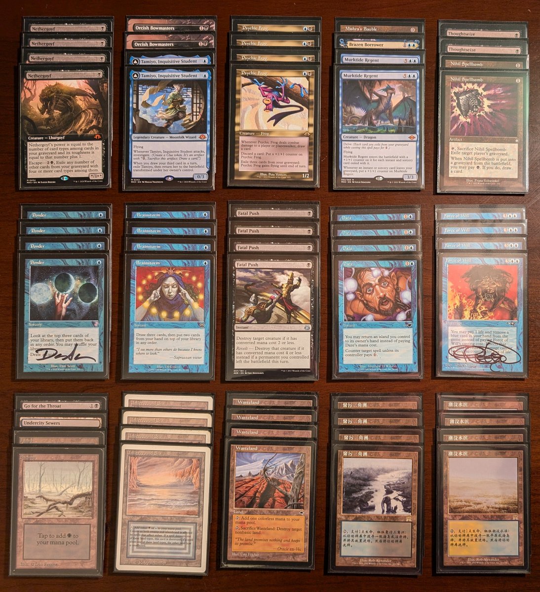 jafoniceld's tweet photo. Getting ready for eternal weekend so less meme decks for me. :( #mtg #legacymtg #magic #magicthegathering https://t.co/EF4TL4lBVp
