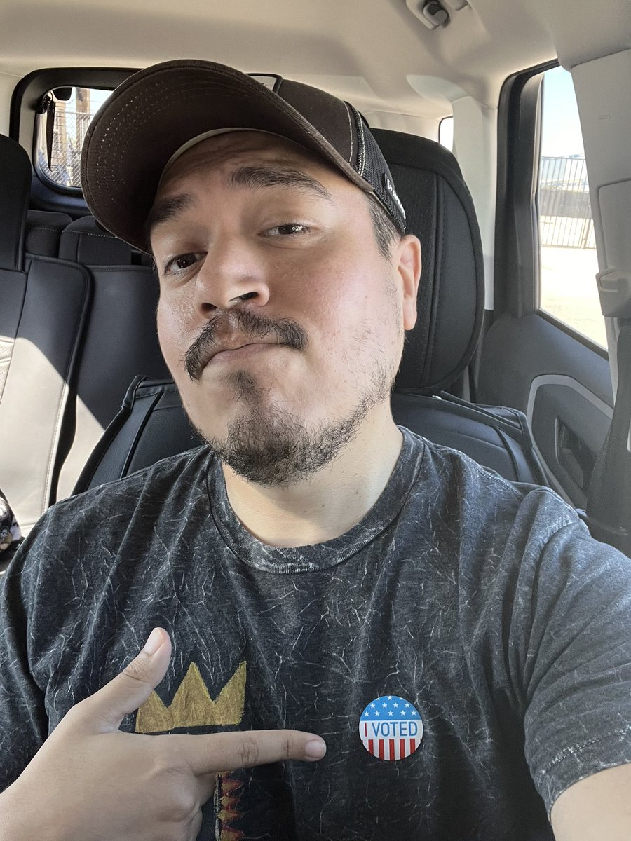 JoseWasHereBye's tweet photo. Over here in Texas, it felt good voting for the first woman President! #HarrisWalz 🗳️💙 https://t.co/A5EvMnoeNh