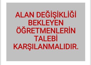 murat15burdur's tweet photo. MEB öğretmenlerin heyecanla bekledikleri *diplomaya dayalı alan* değişikliği takvimini açıklayarak öğretmenlerimizi mutlu etmelidir. 

#AlanDegisikligiTakvimiAciklansin
@tcmeb
@_aliyalcin_
@talatyavuz29 https://t.co/EAxFgkKQ31