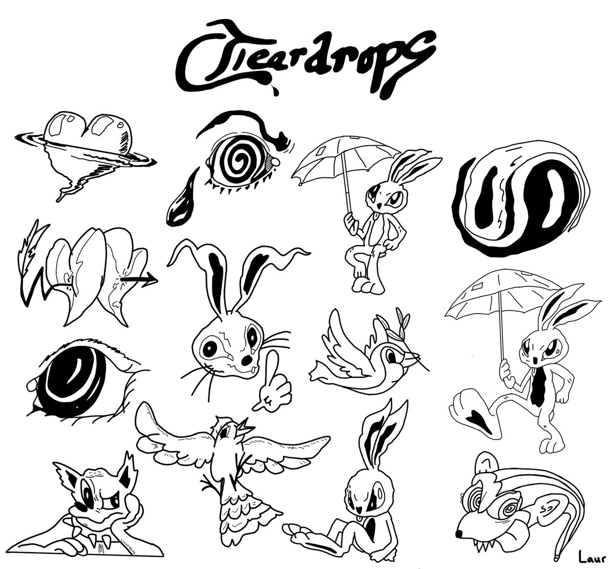 Liam Payne’s underrated Teardrops doodles as tattoo flash 💧