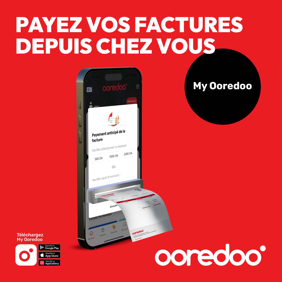 OoredooDZ's tweet photo. خلّصوا الفواتير تاعكم بكل سهولة وبلا ما تتحرّكوا مع My Ooredoo

حمّلوا التطبيق My Ooredoo هنا 👇:
https://t.co/TGheYe5HD9

#Ooredoo #OoredooDZ #My Ooredoo #App #One_App https://t.co/1tC6PkuIYO