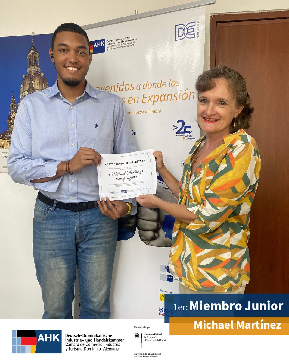 ¡Nuestro Programa de Talentos Jóvenes da sus frutos!  ¡Bienvenido a bordo, Michael Martínez! como nuestro primer Miembro Junior. #AHKRD