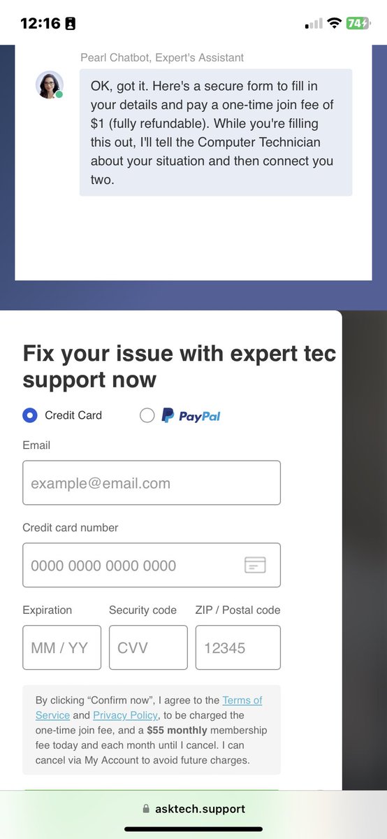 RonOsbornOmaha's tweet photo. ⁦@Malwarebytes⁩  They want me to give them a credit card to TALK to support! 🖕dat. https://t.co/IFnj5T5NwO