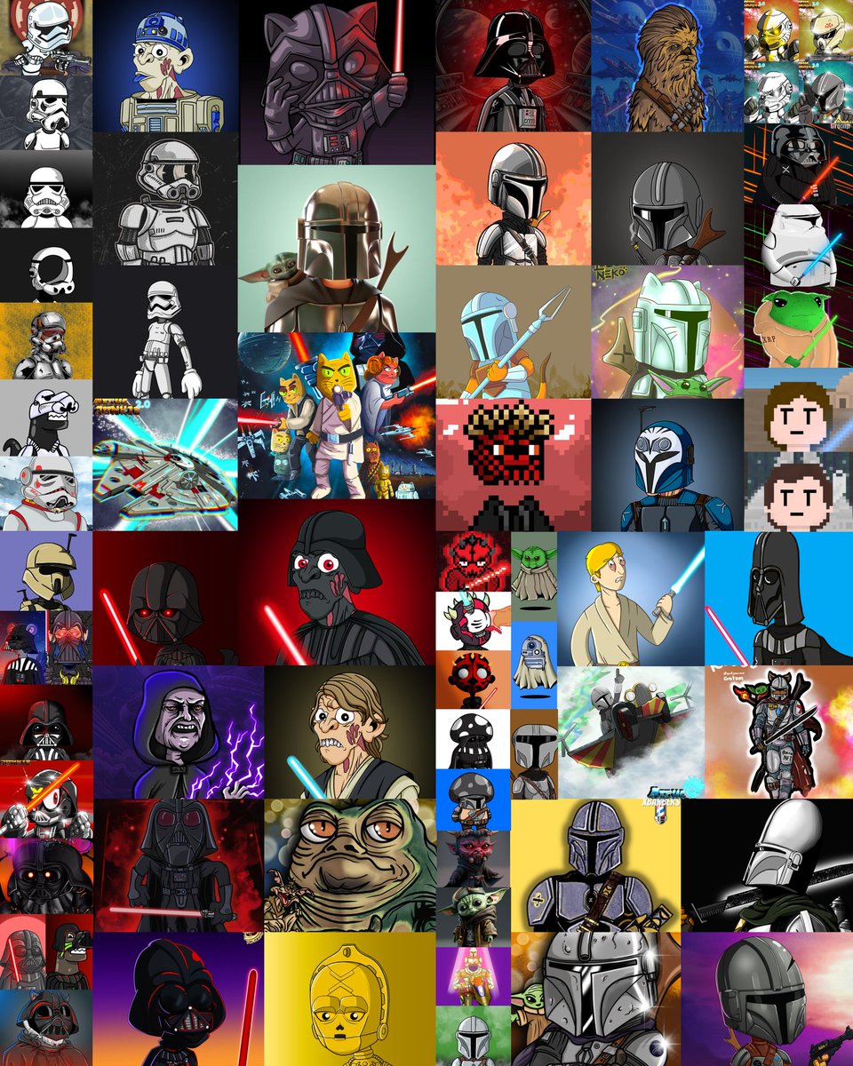 UberSlim (@uberslim) on Twitter photo A new gift has inspired me to update my #XRPL #StarWars #FanArt collection🔥🎨
Thank you <a href="/spearkatzNFT/">Spearkatz 🇦🇺</a> for your kind gesture (and my new Mando 😍) 🙌🫂
Special mention to those projects and artists included 🫶🍻
<a href="/HadaNFT/">HadaNFT</a> <a href="/wakifrog/">🐸wakifrog🪱</a> <a href="/metapunksxrpl/">METAPUNKS</a> <a href="/nobodies_xrp/">Nobodies.</a> <a href="/deathzombiesxrp/">DEATH ZOMBIES XRPL ☠️</a> +🔖 A new gift has inspired me to update my #XRPL #StarWars #FanArt collection🔥🎨
Thank you <a href="/spearkatzNFT/">Spearkatz 🇦🇺</a> for your kind gesture (and my new Mando 😍) 🙌🫂
Special mention to those projects and artists included 🫶🍻
<a href="/HadaNFT/">HadaNFT</a> <a href="/wakifrog/">🐸wakifrog🪱</a> <a href="/metapunksxrpl/">METAPUNKS</a> <a href="/nobodies_xrp/">Nobodies.</a> <a href="/deathzombiesxrp/">DEATH ZOMBIES XRPL ☠️</a> +🔖