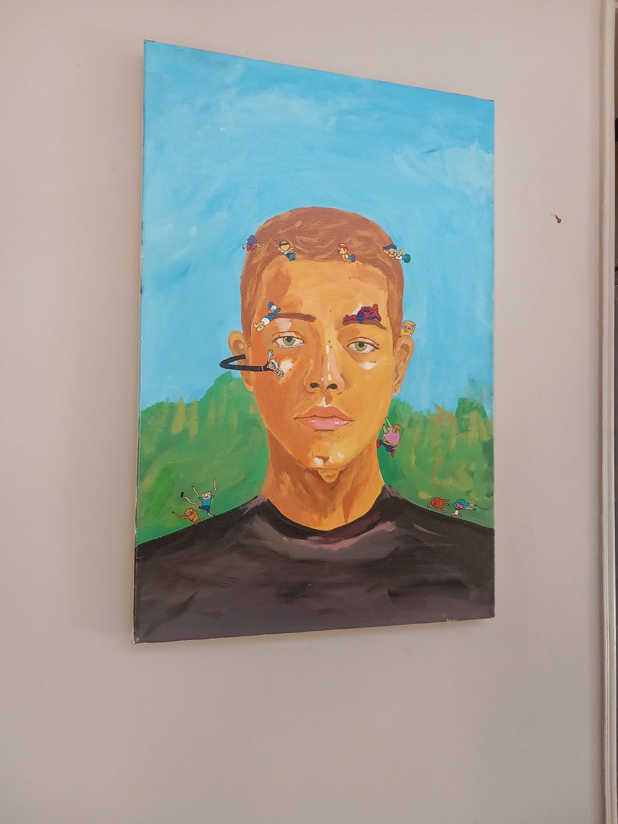 _vannilla's tweet photo. Me, myself, and a painting https://t.co/OwKv0UPQsd