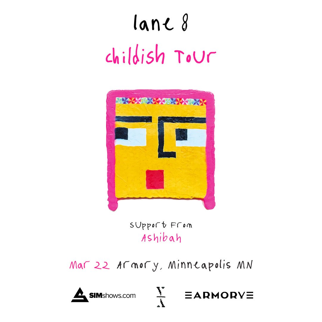 SIMshows's tweet photo. ⭐️LANE 8 announce &amp; contest⭐️
Minneapolis! Lane 8 brings the Childish Tour to The Armory on March 22nd. Sign up for early access to tickets at https://t.co/Py2iWx7wGF

Qualify to win a pair of tickets:
✅*like* &amp; RT https://t.co/HDl2rmfyrR