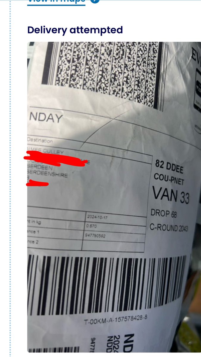 #Evri is a fkn shambles btw… wtaf is this “attempted delivery” this being the 2nd attempt. 1st attempt was even more woeful than the first, legit just a photo of my car park barrier??? Then when u call customer service it’s impossible to speak to an actual human!!! JOKE company.
