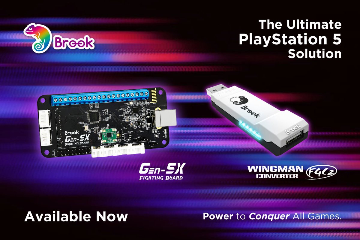 THE Ultimate PlayStation 5 Solution 💪

Power to Conquer All Games ⚡️

Pre-order yours today at
#WingmanFGC2 | brook.gg/FGC2PO 
#BrookGen5X | brook.gg/G5XPO

RT 🔁 the awesome news &amp; comment down your fave #PS5 game to win a #WingmanFGC2 🔗