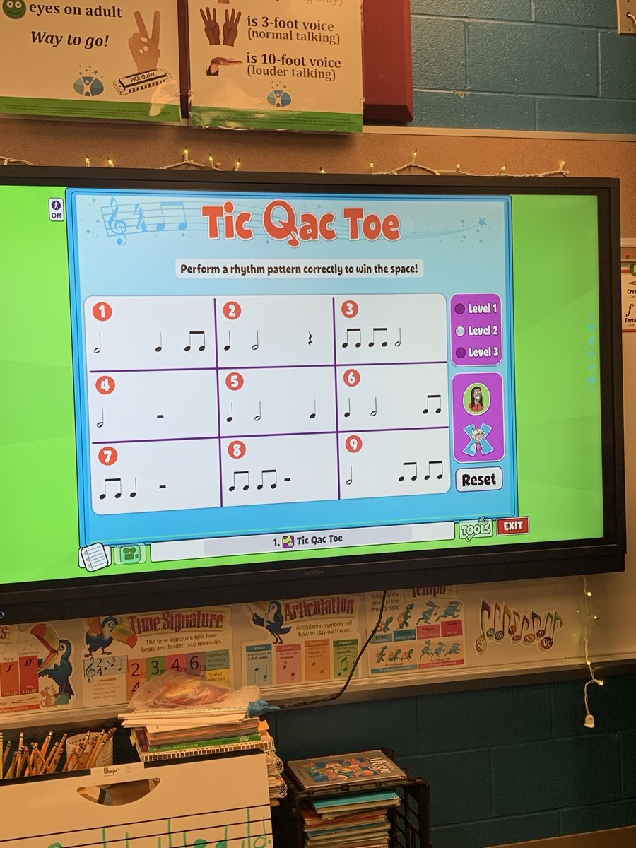2nd graders practicing new rhythms at the end of class with a partner using our Quaver Ed music program. 🎶 #NfSquirepride