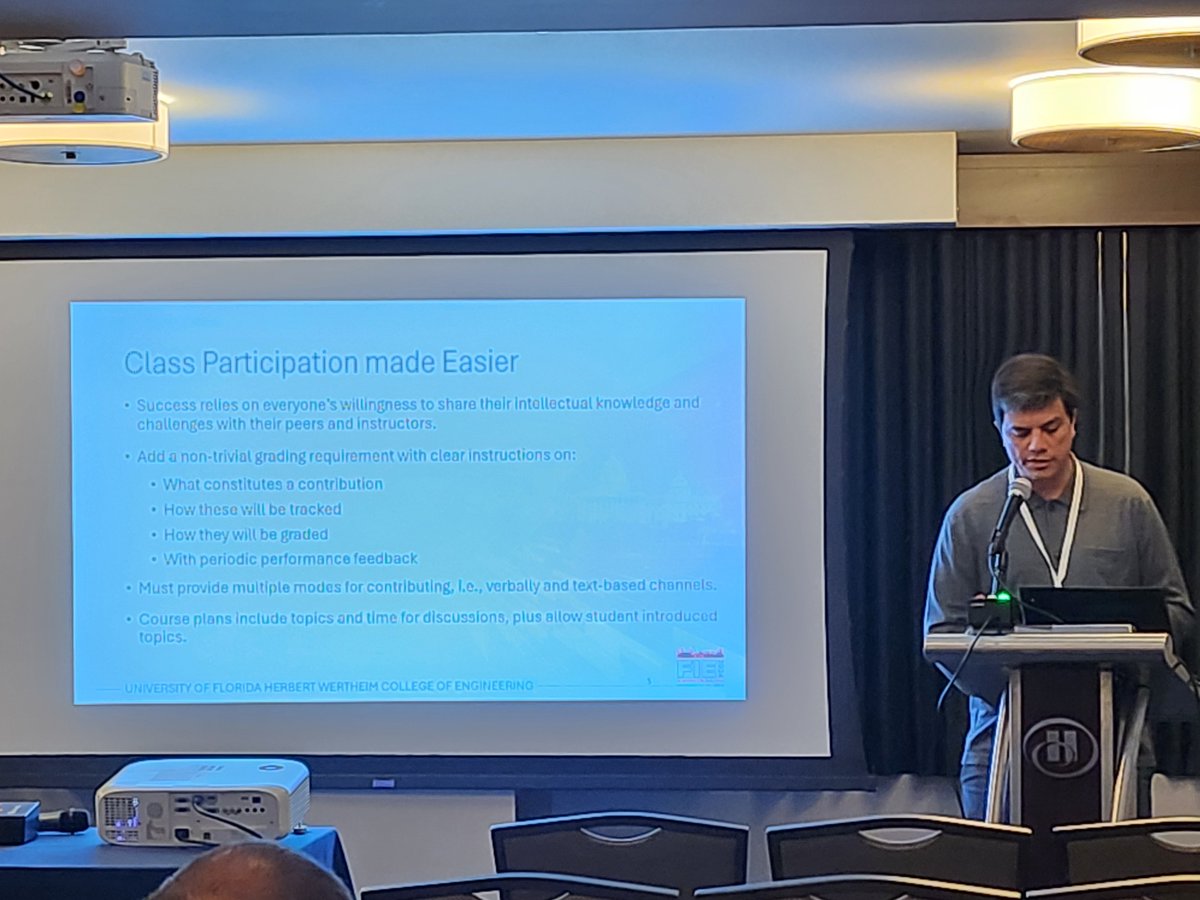 Last week, our EEd faculty represented us well at #FIE2024! They had a chance to connect with peers in attendance while also presenting their work in front of listeners at the conference. Thank you for your contributions and in-person attendance! 💙