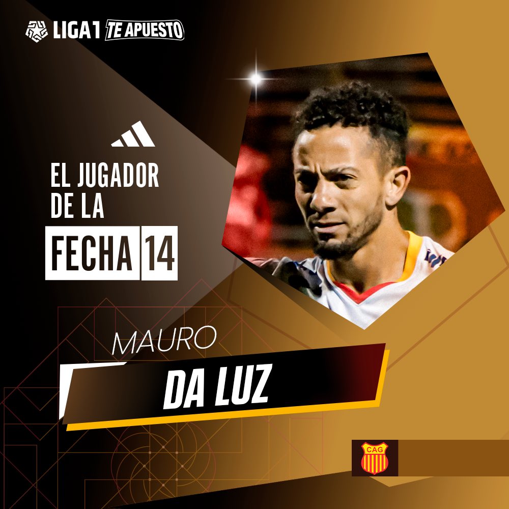 𝗨𝗻 𝗿𝗮𝘆𝗼 ⚡️ 

Mauro Da Luz es nuestro Jugador #adidaspe de la fecha 1️⃣4️⃣ - #Liga1TeApuesto Clausura. 

#adidasfootball
#ElADNdelHincha