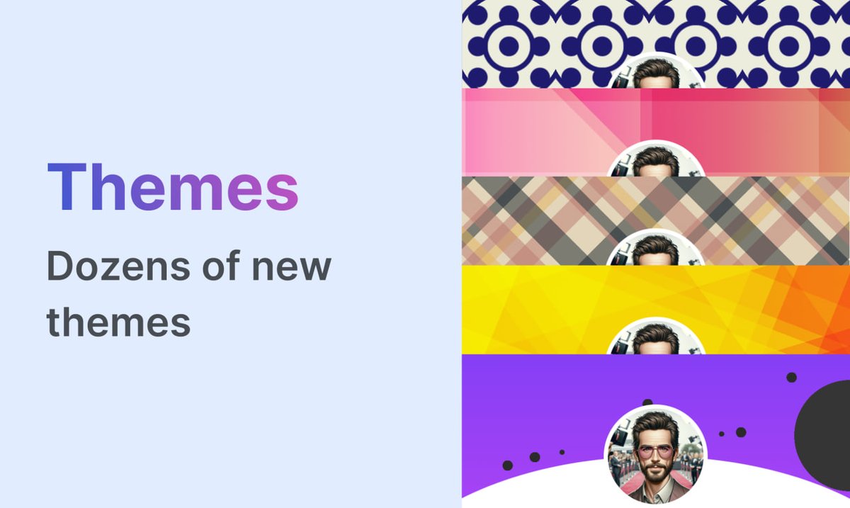 ⚡️ We are excited to present to you the all-new version of LinkFork:

🔹 Completely reimagined, updated, and improved page design

🔹 Redesigned and enhanced UI

🔹 Dozens of new themes

🔹 Add images to your links

🔹 Fixed minor bugs and issues

More: t.me/linkfork_en/20