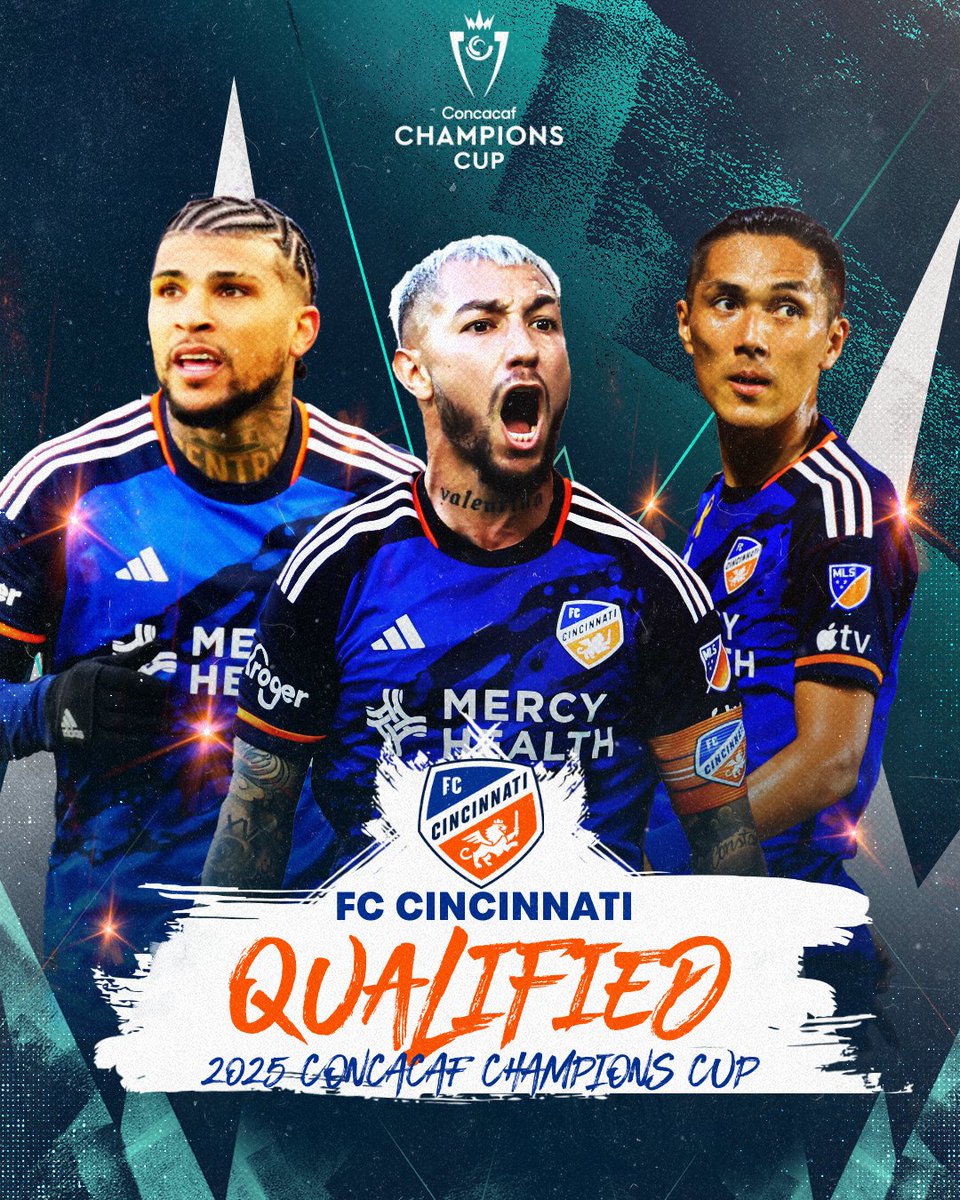 FC Cincinnati secured a spot in the 2025 #ChampionsCup! 🔥🏆

Welcome back, Cincy 👏